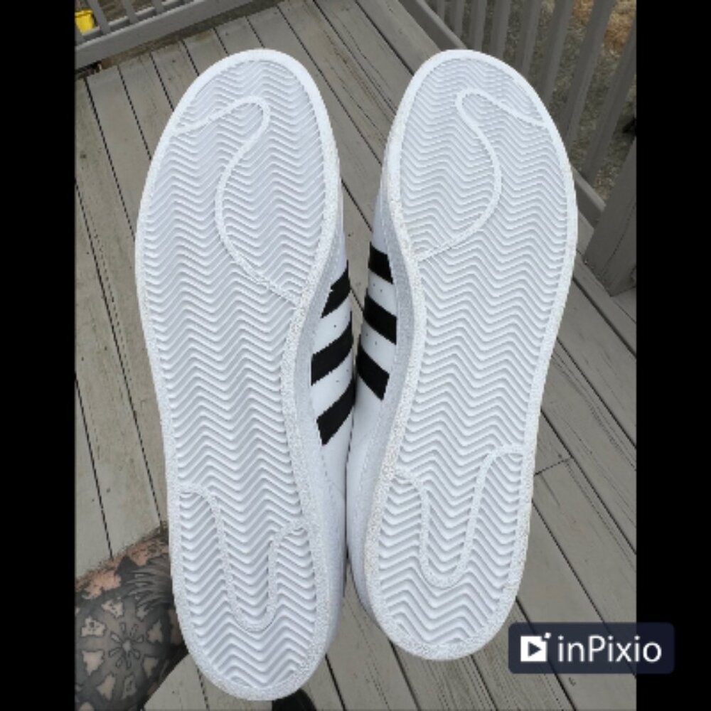 Adidas Mens Size 19 Superstar White Low Top Shoes Sneakers NWT Small Smudge - Picture 8 of 8